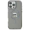 Karl Lagerfeld KLHMP16XHLSKIK iPhone16 Pro Max 6.9 czarny/black hardcase IML Metal Karl Head MagSafe